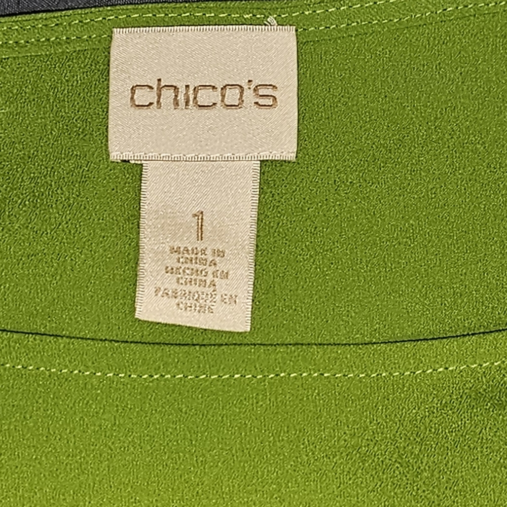 Green Chico's shirt